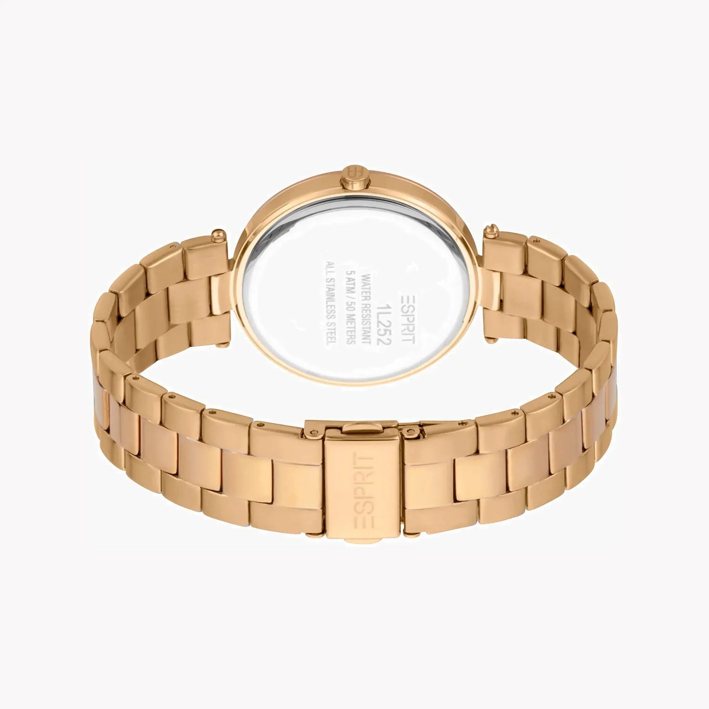 Esprit Women's Rose Gold Stainless Steel Watch, Silver Dial | Es1l123m0055 by ESPRIT