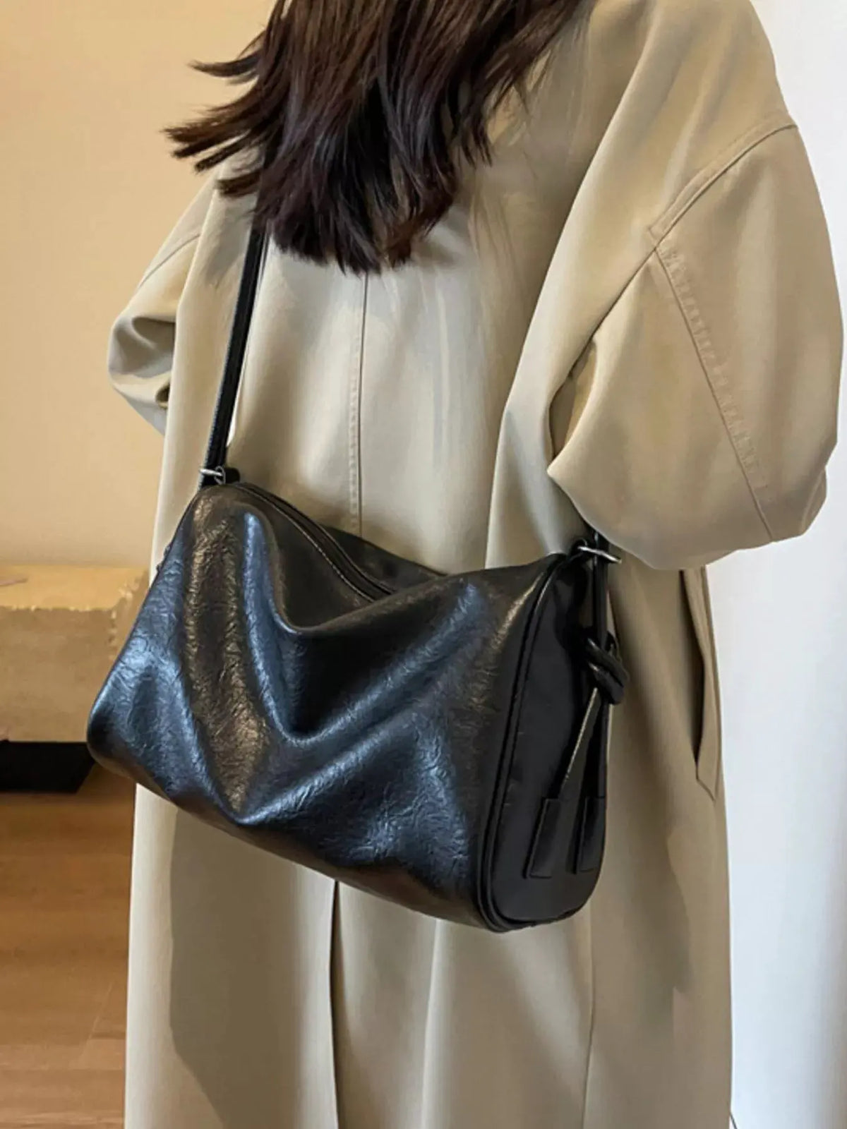 Vintage Style Leather Crossbody Bag by Partner Label