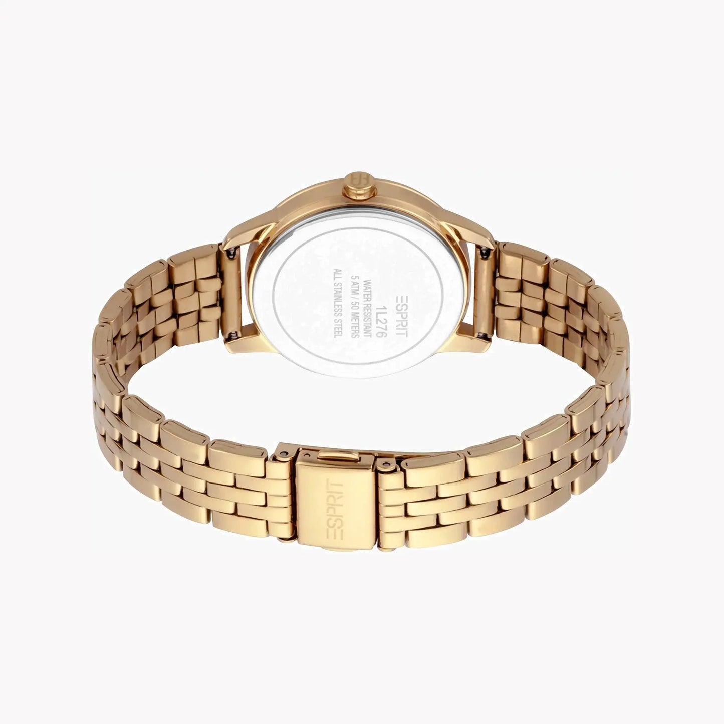 Esprit Women's Gold Stainless Steel Watch, Silver Dial | Es1l067m0065 by ESPRIT