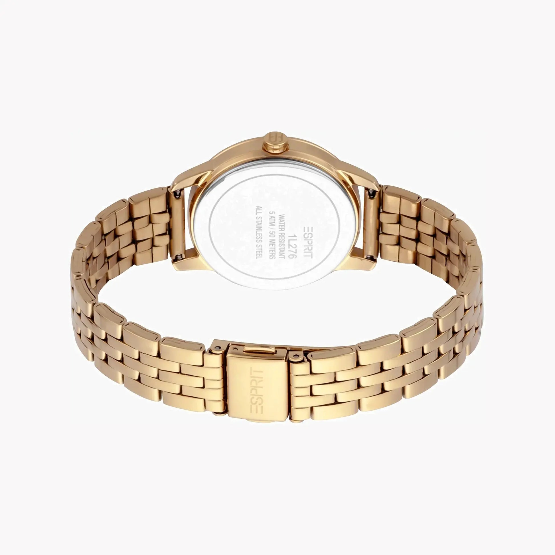Esprit Women's Gold Stainless Steel Watch, Silver Dial | Es1l067m0065 by ESPRIT