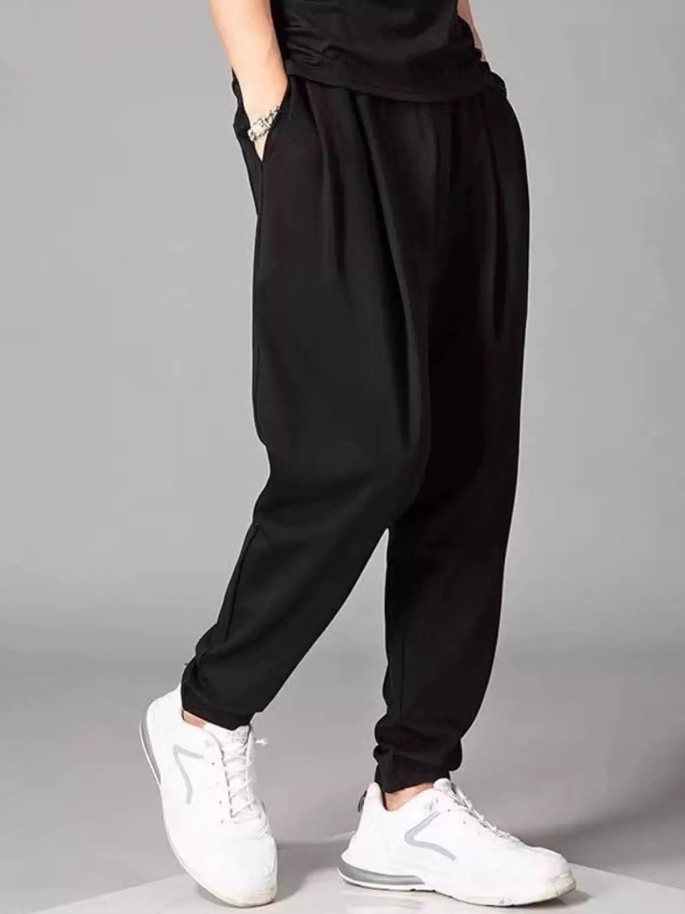 Men's Plus Size Loose Fit Joggers by Trendsi