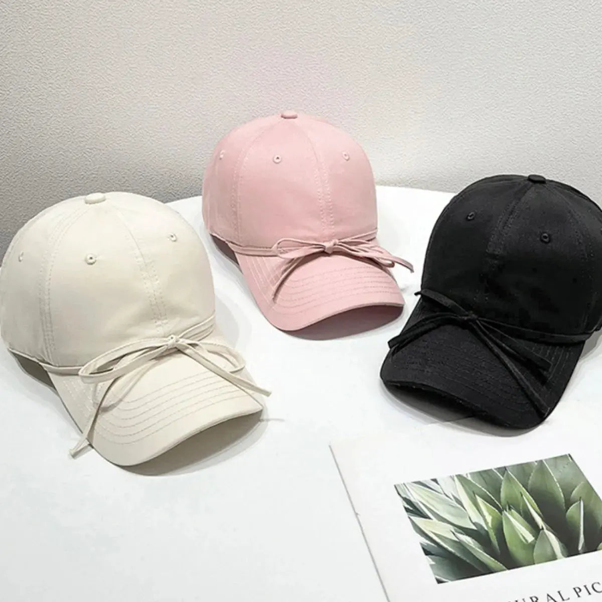 Bow Solid Color Baseball Cap by Partner Label