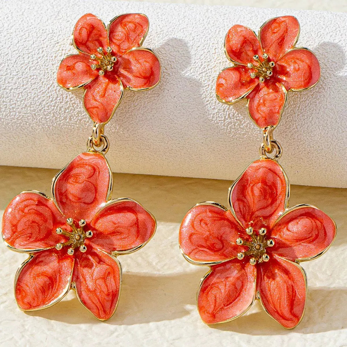 Flower Dangle Earrings by Partner Label
