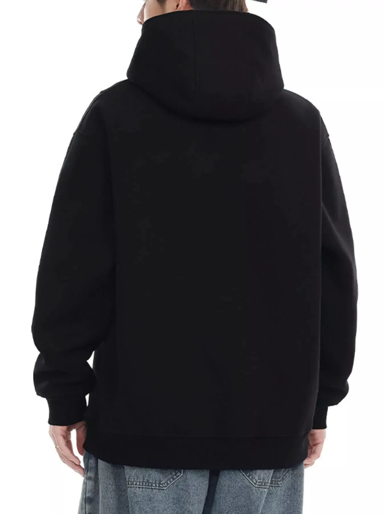 Men's Plus Size Letter Long Sleeve Hoodie by Partner Label