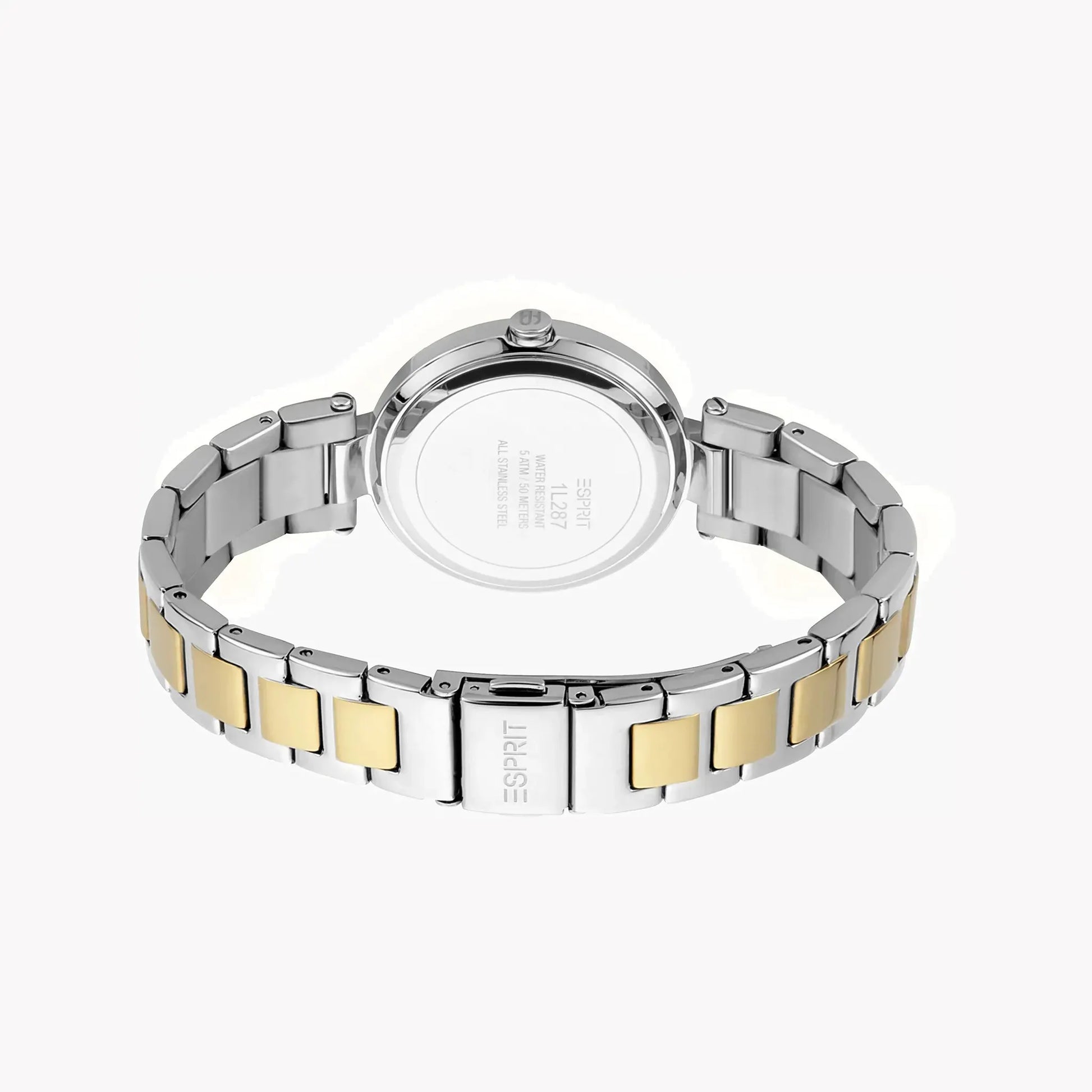 Esprit Women's Silver & Gold Stainless Steel Watch, White Dial | Es1l123m0045 by ESPRIT