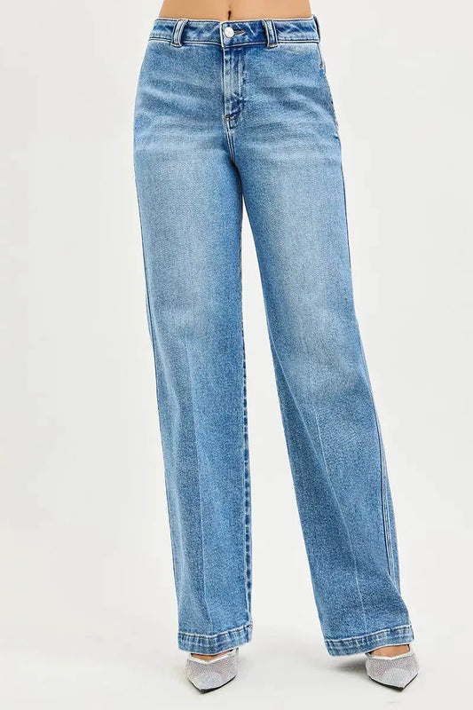 RISEN Slouchy Straight Jeans by RISEN