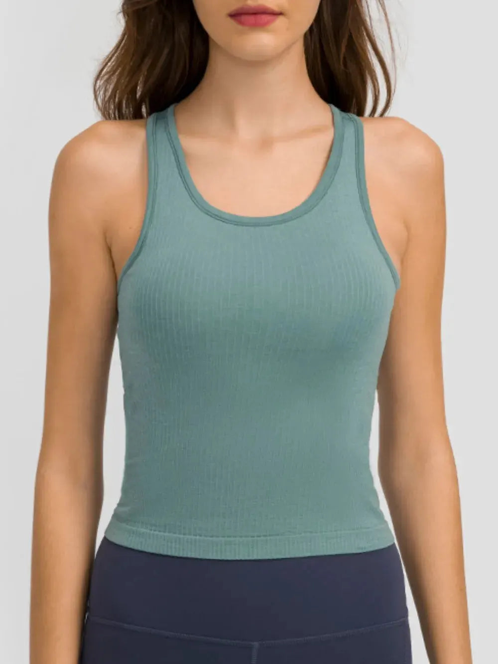 Millennia Round Neck Racerback Active Tank by Millennia
