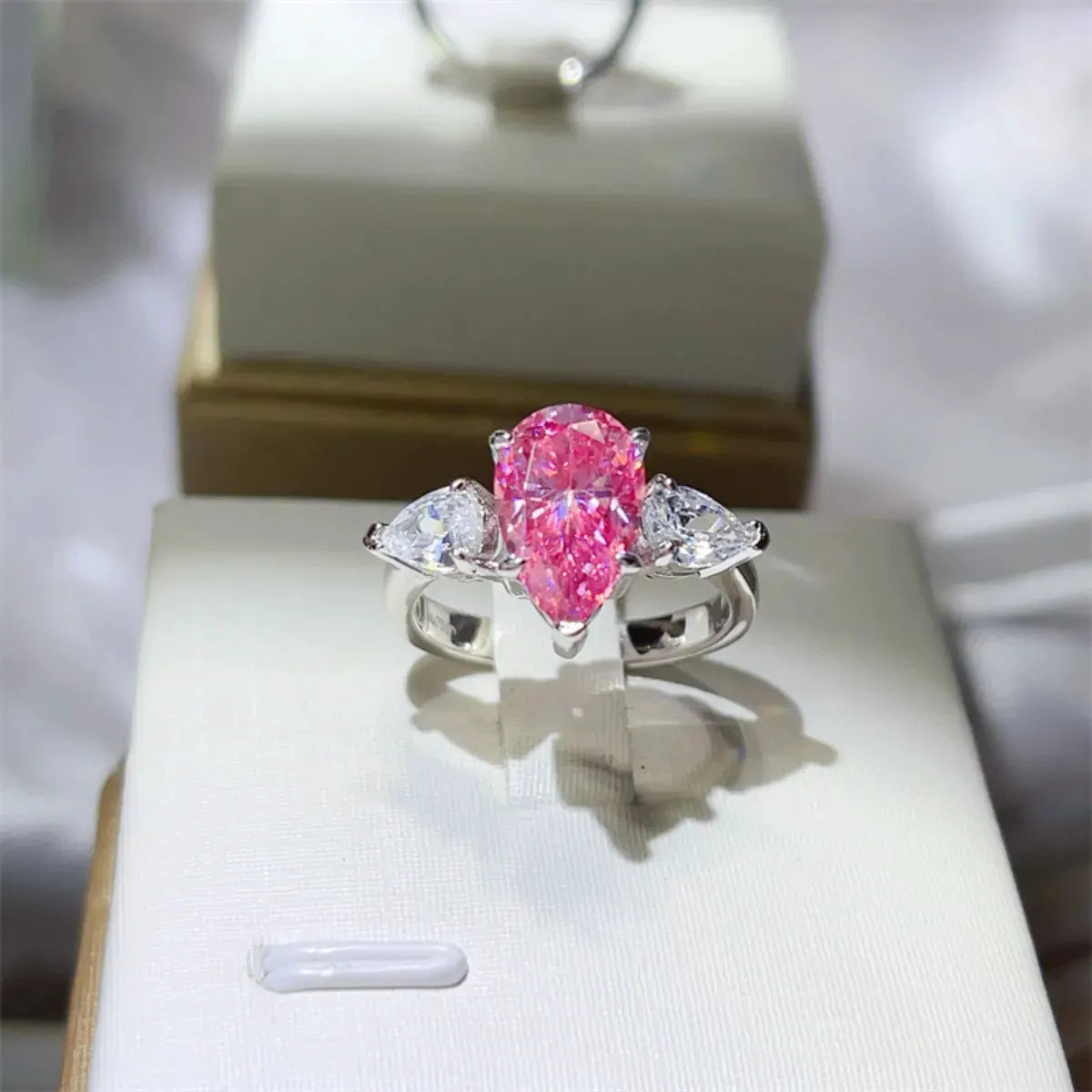 2 Carat 925 Sterling Silver Moissanite Ring by Partner Label