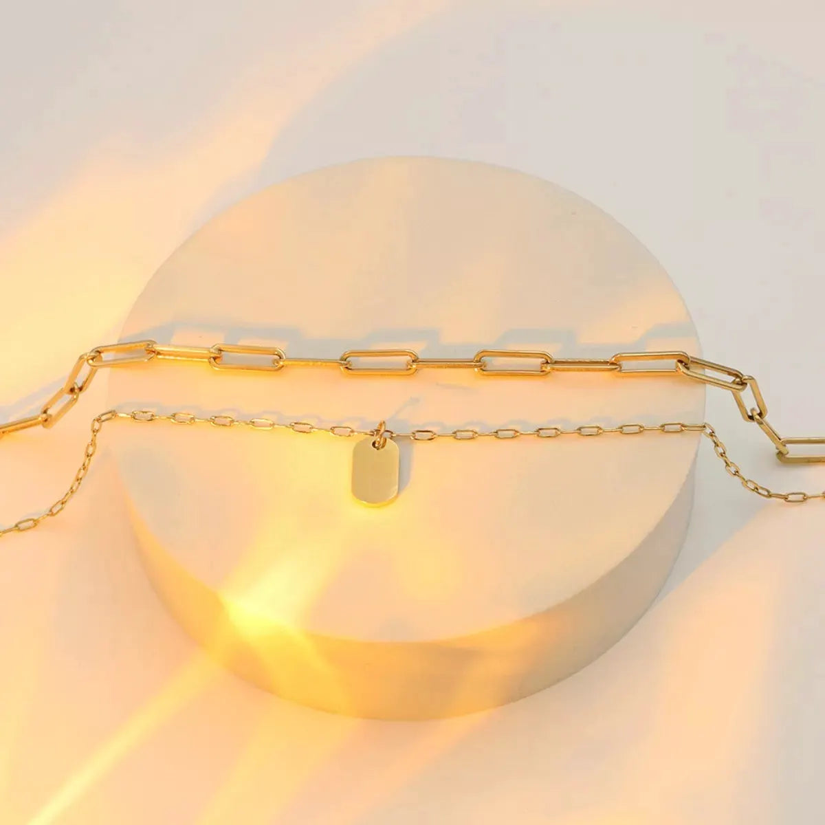 18K Gold-Plated Double Layered Necklace by Partner Labels