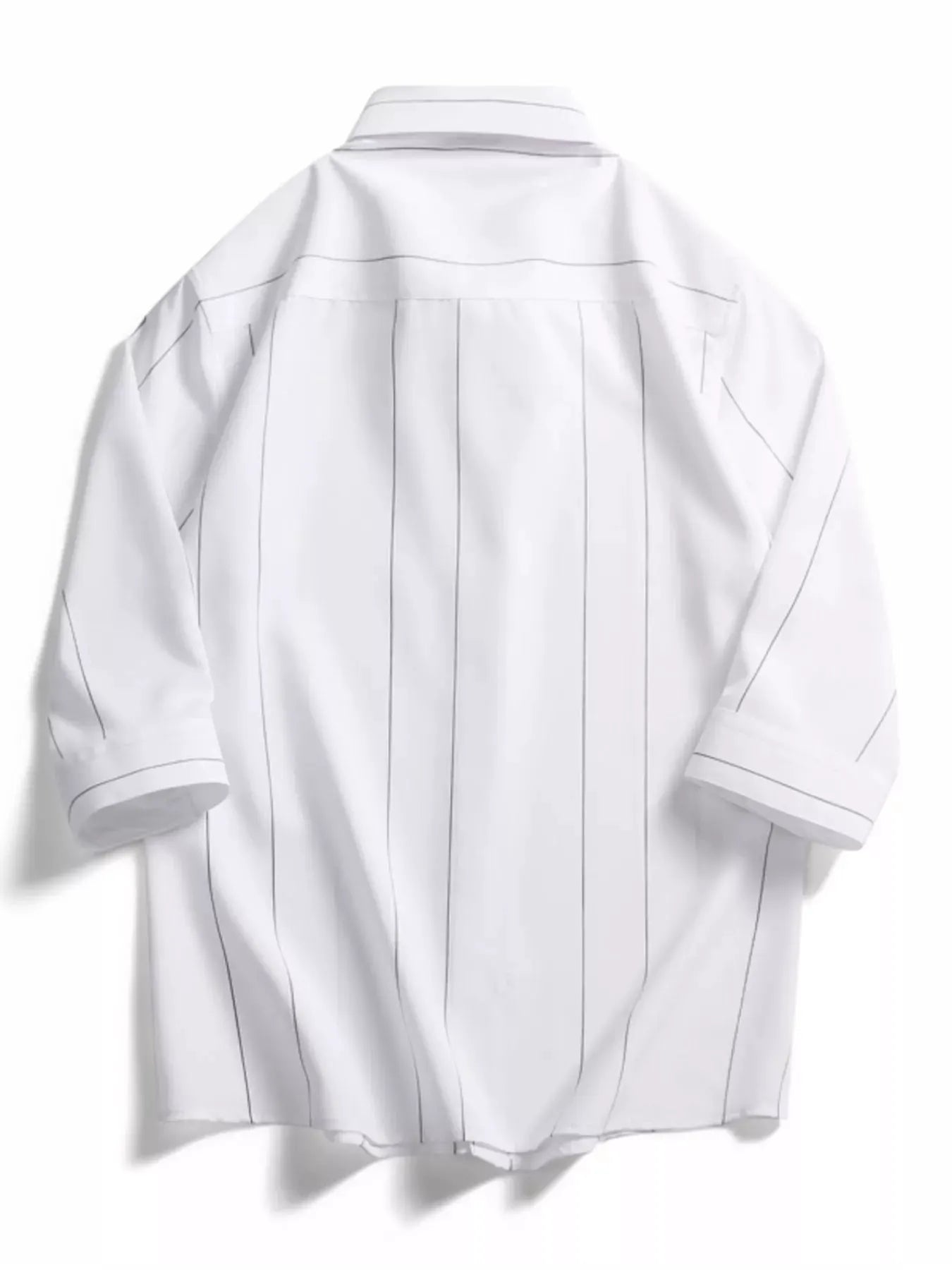 Men's Plus Size Stripe Button-Down Shirt by Trendsi