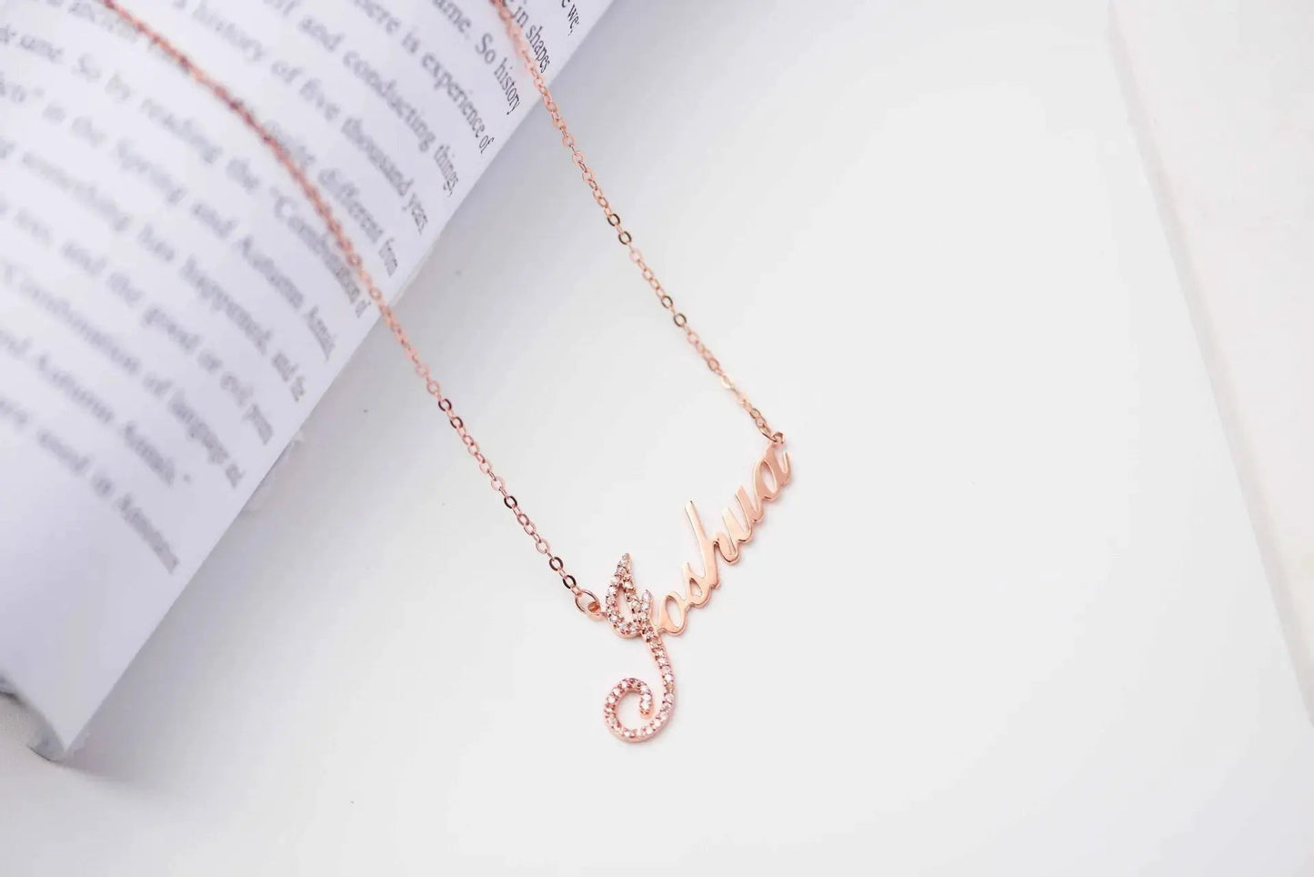 Full Silver Diamond Pendant Necklace - diamond necklace by Maiden-Art