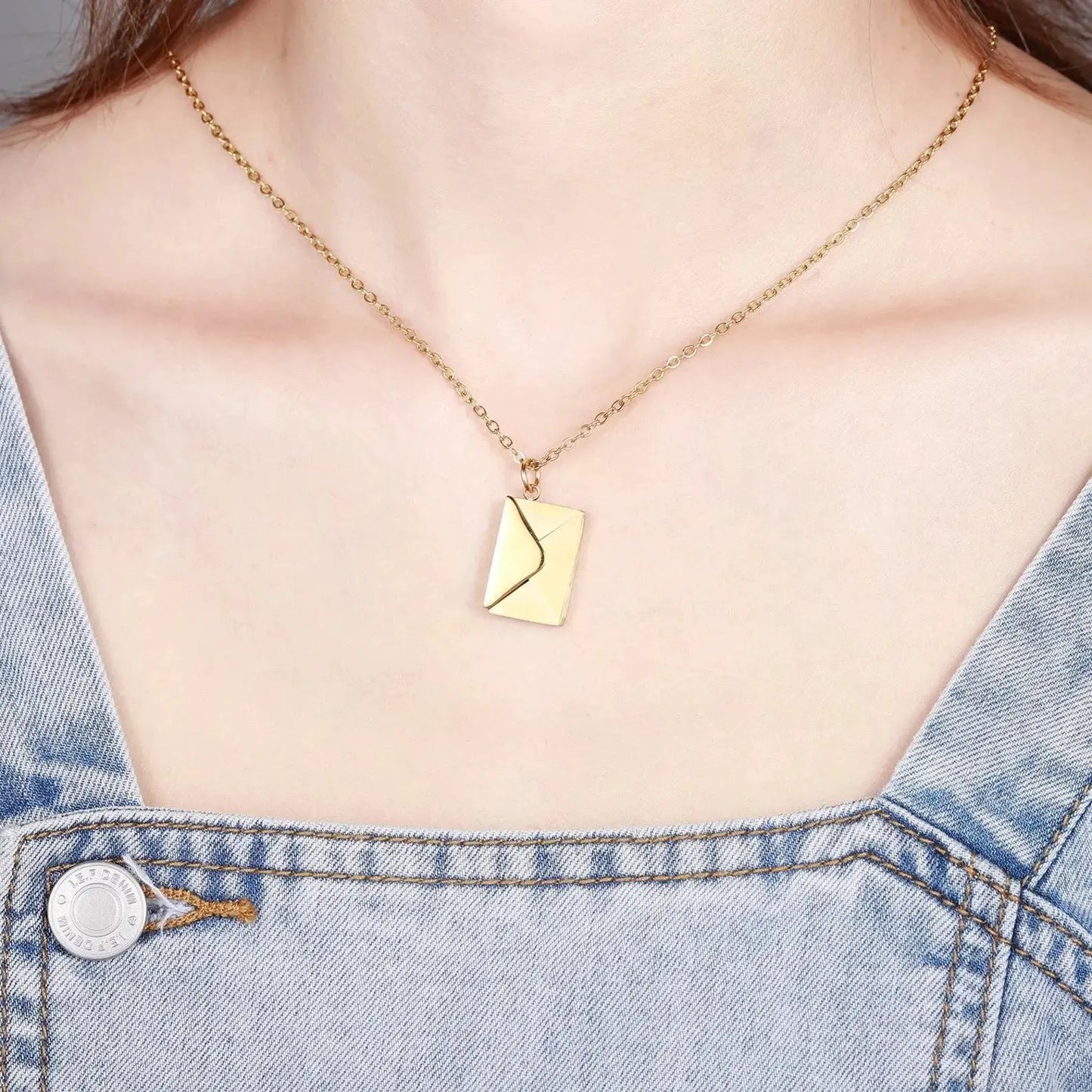 Envelope Necklace With Message - message necklace by Maiden-Art