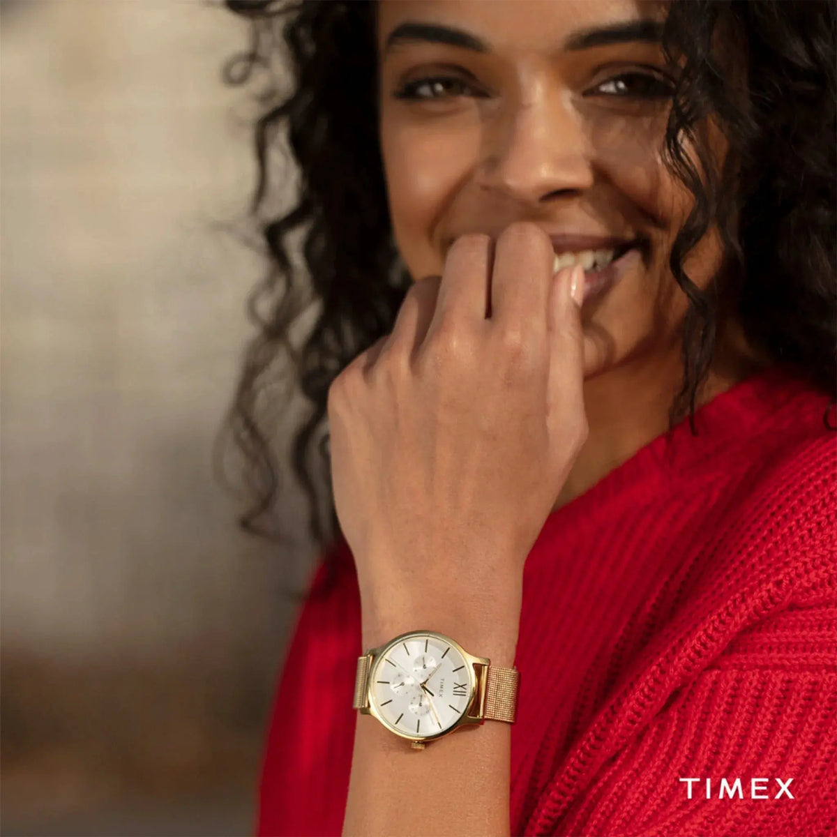 Timex Women's Gold Watch, White Dial | Tw2t74600 by TIMEX
