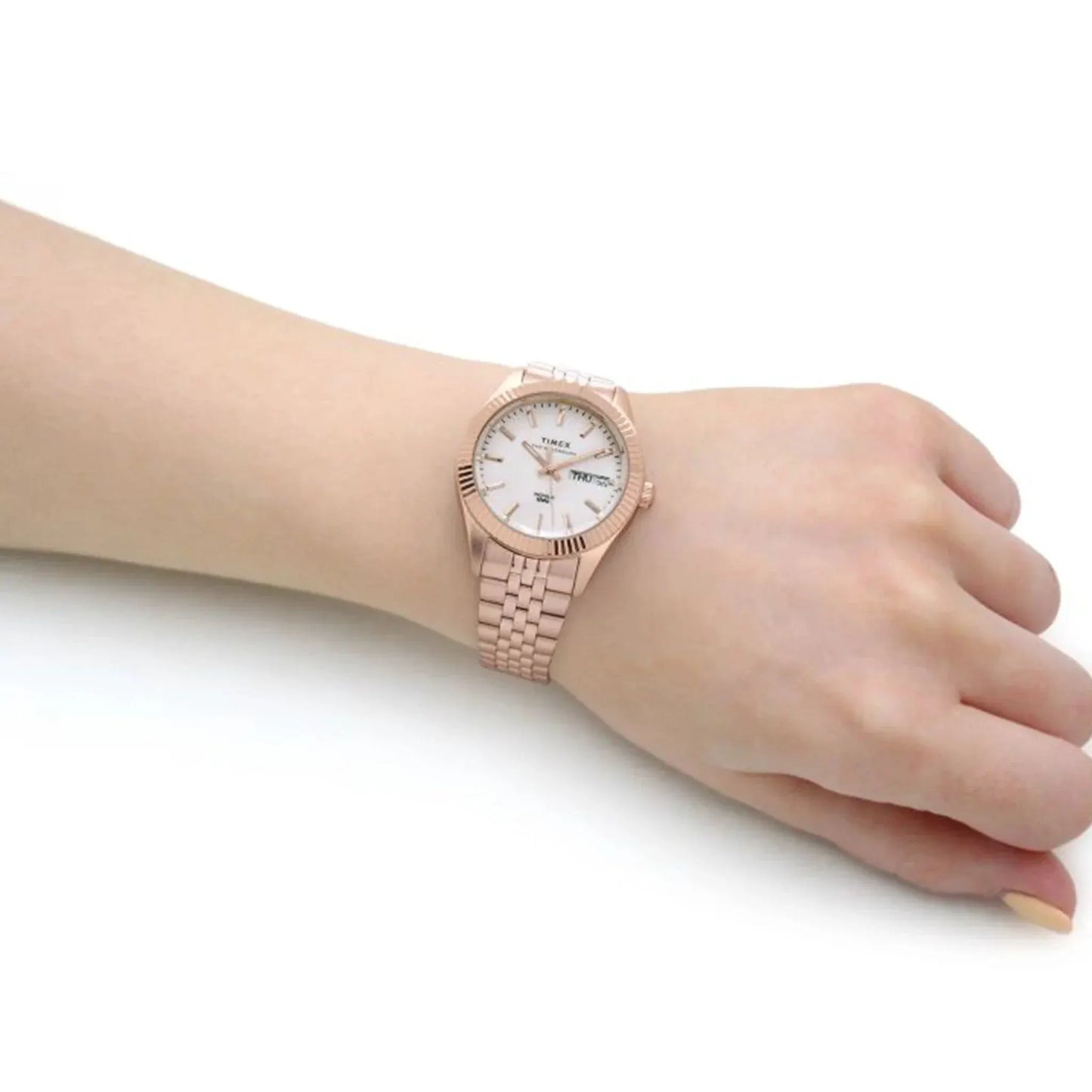 Timex Women's Rose Gold Watch, Pink Dial | Tw2u78400 by TIMEX