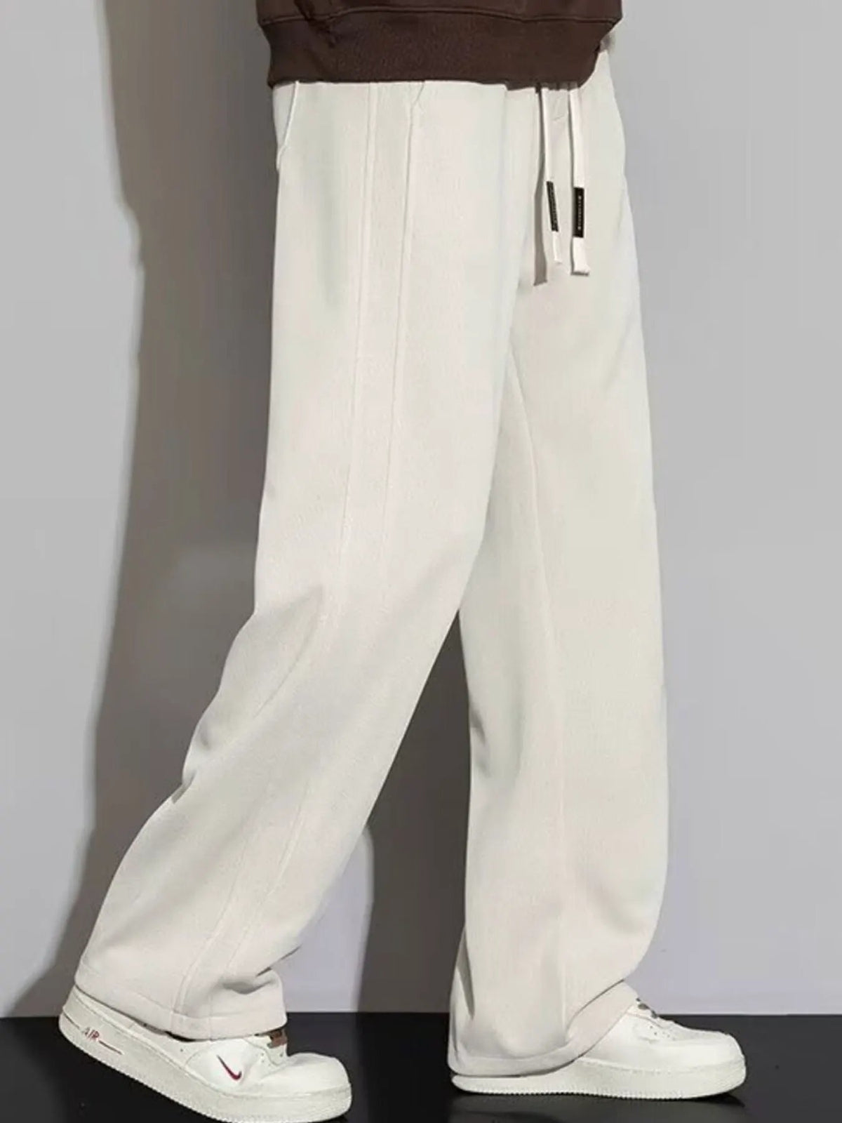 Men's Plus Size Casual Loose Fit Drawstring Pants by Partner Label