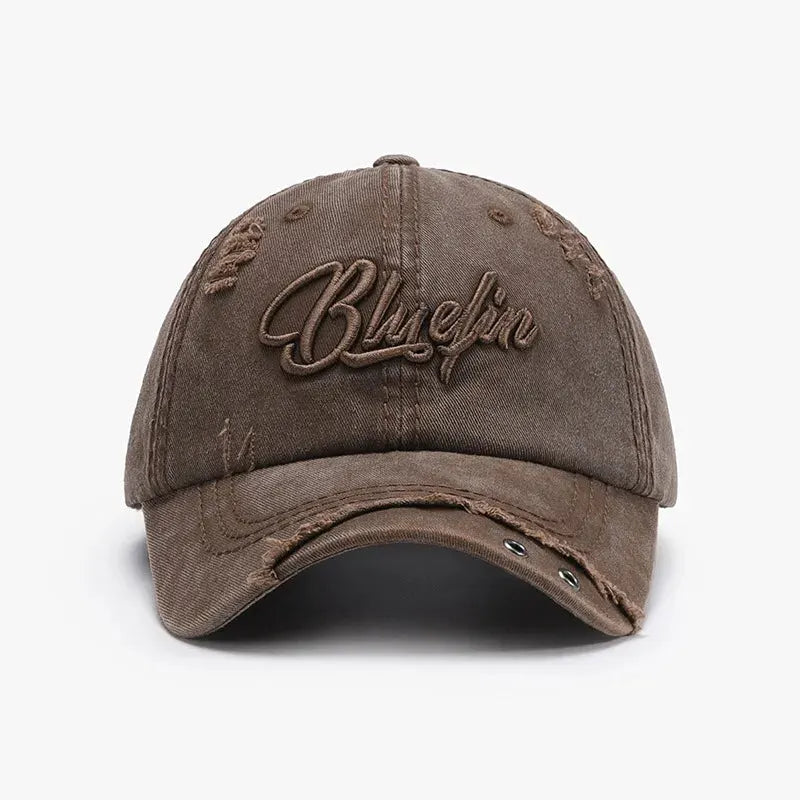 Embroidered Letter Cotton Baseball Cap by Partner Label