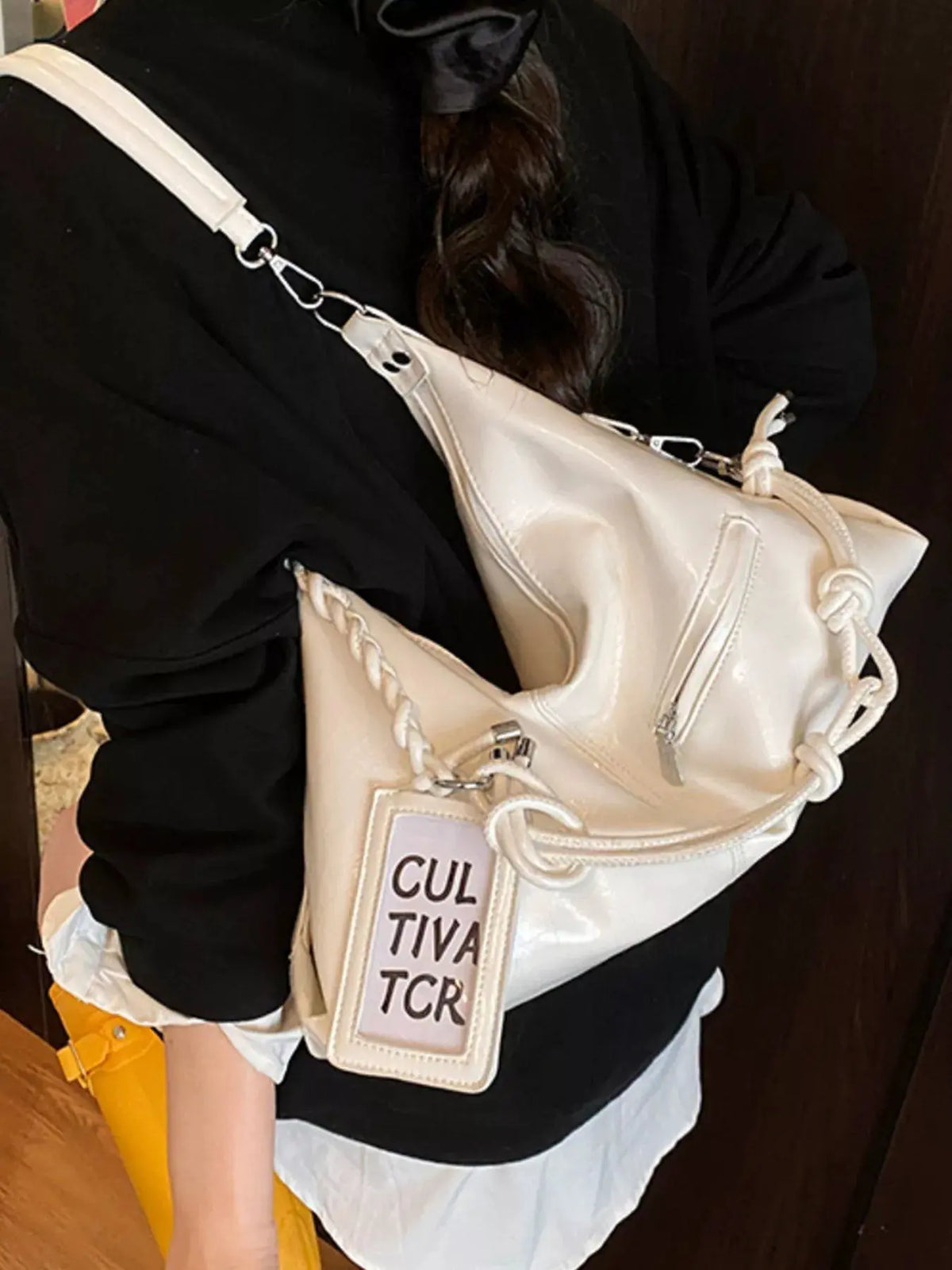 PU Leather Shoulder Bag by Partner Label