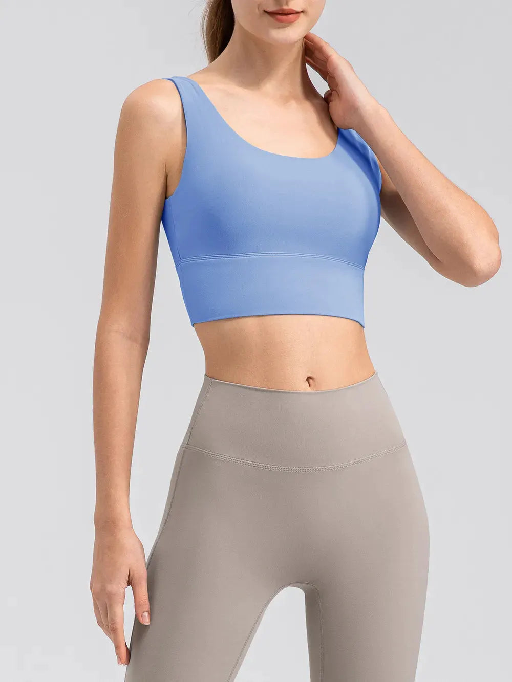 Scoop Neck Wide Strap Active Tank by Partner Label