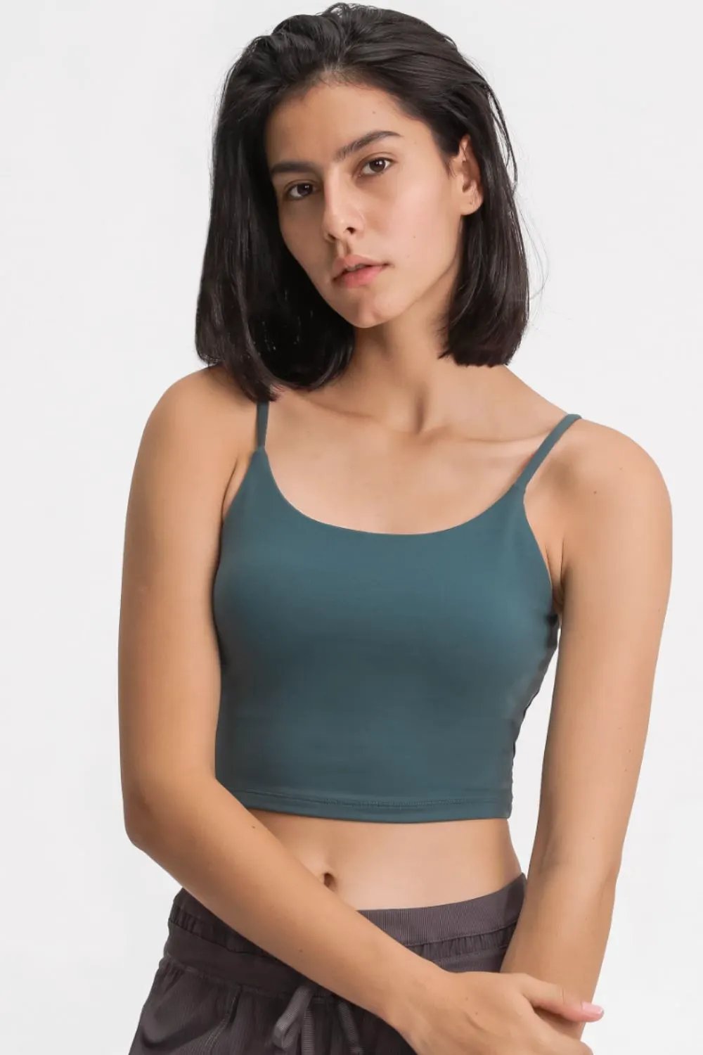 Millennia Feel Like Skin Scoop Neck Sports Cami by Millennia