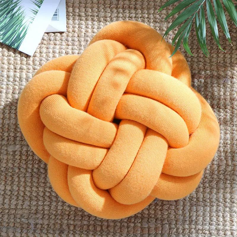 Sofa Pillow Office Nap Craft Pillow Knot Throw Pillow by Maiden-Art