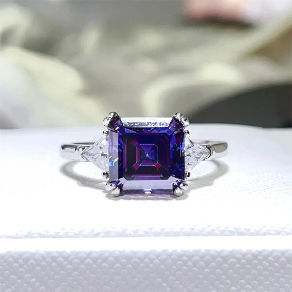 3 Carat Moissanite 925 Sterling Silver Ring by Partner Label