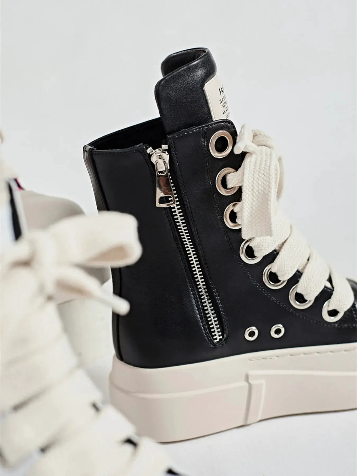 Platform Lace Up Contrast Sneakers by Partner Label
