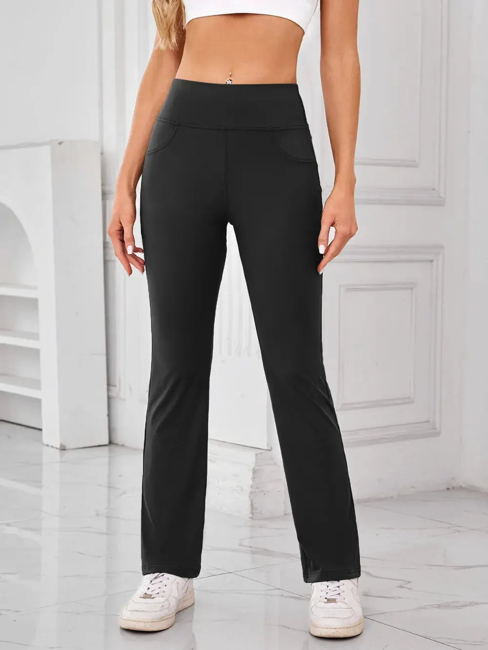 Lovelet High Waist Active Pants with Pockets by Lovelet