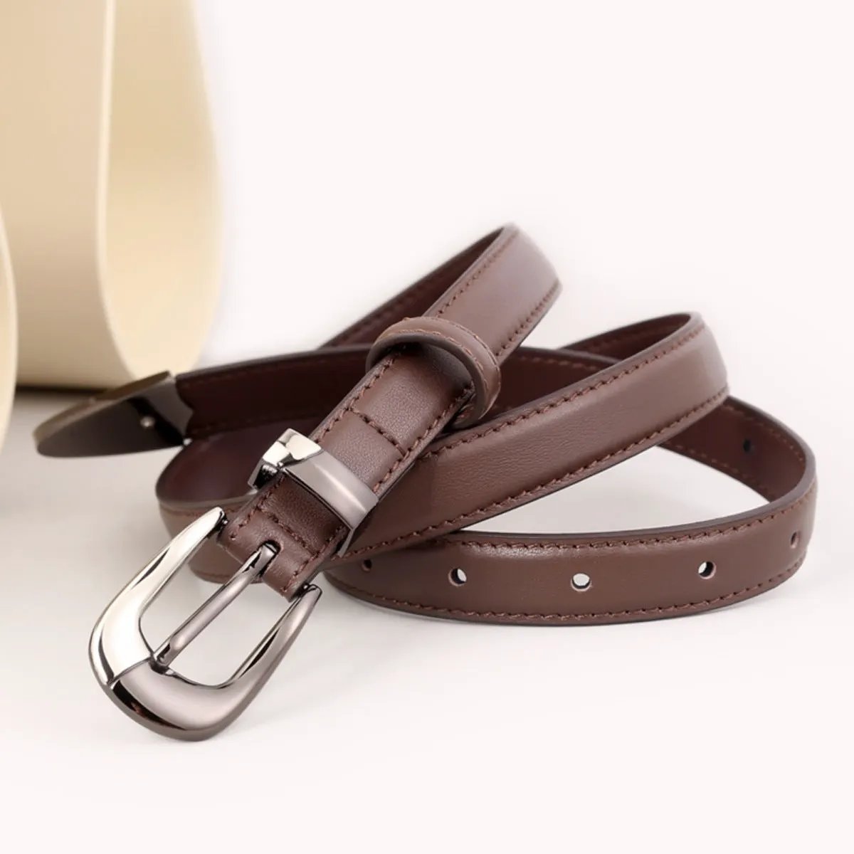 Metal Buckle Belt by Trendsi