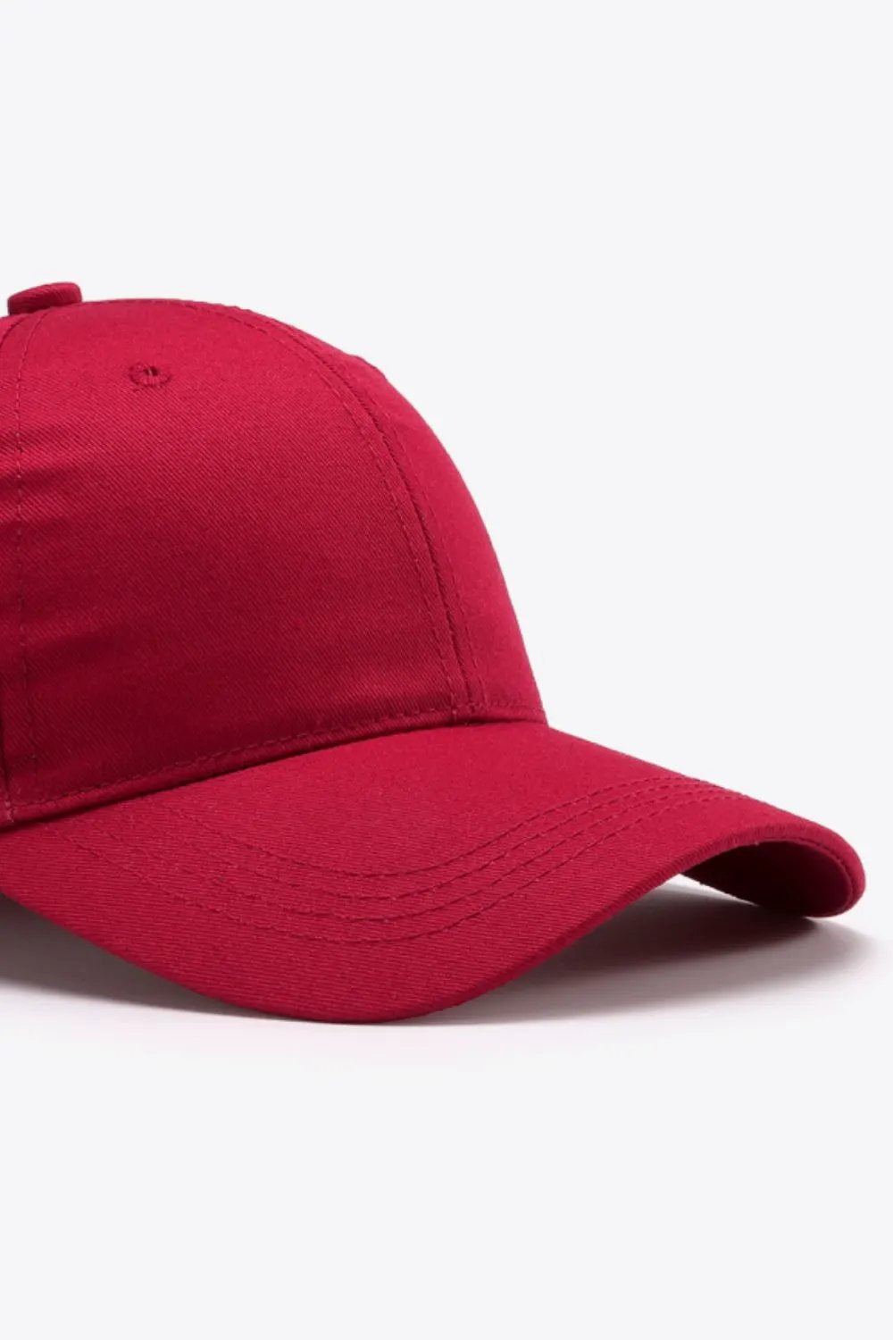 Plain Adjustable Cotton Baseball Cap by Partner Label