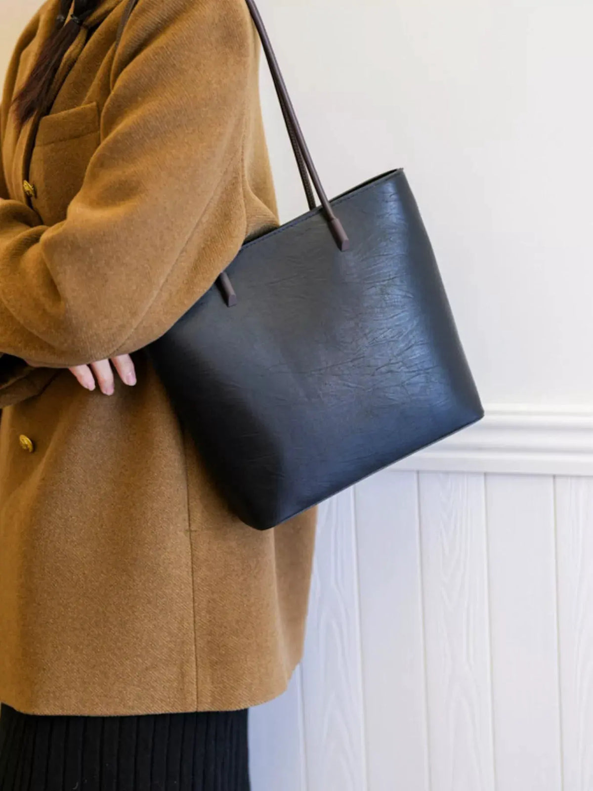 PU Leather Tote Bag by Partner Label