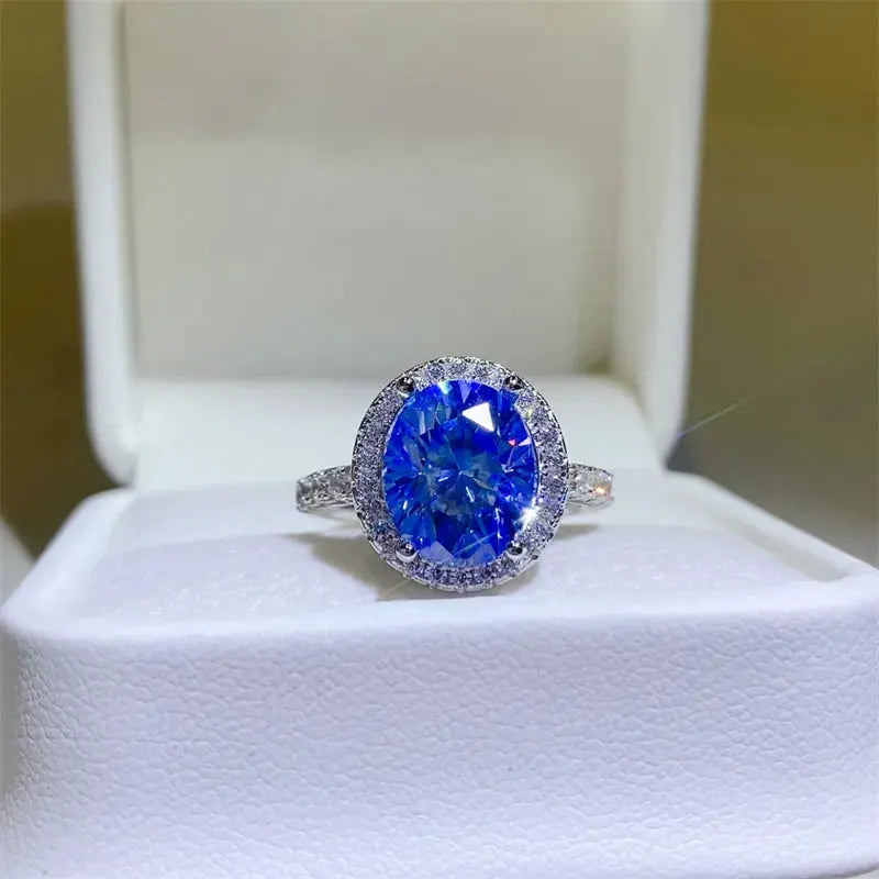 5 Carat Moissanite 925 Sterling Silver Ring by Partner Label