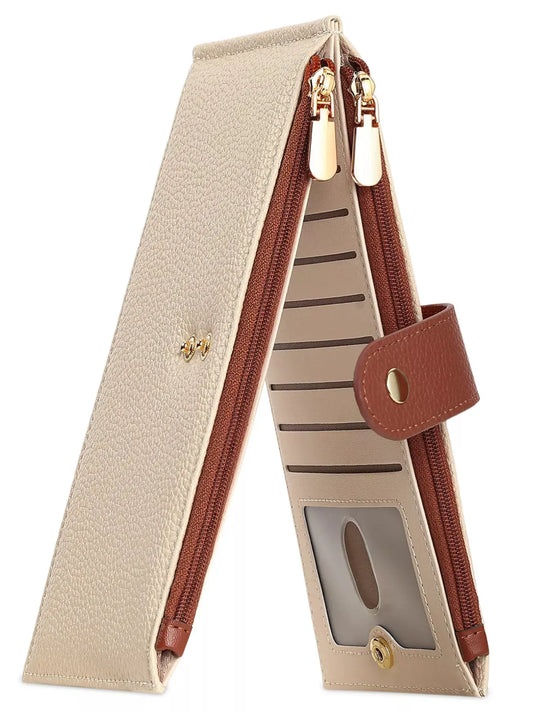 Dual Zipper Long Wallet by Partner Label
