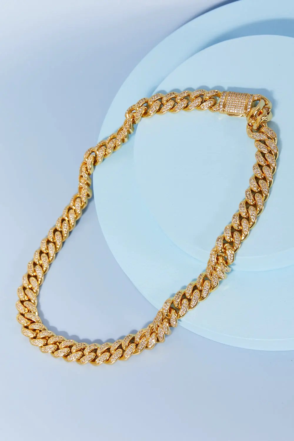 Brass Curb Chain Necklace by Partner Labels