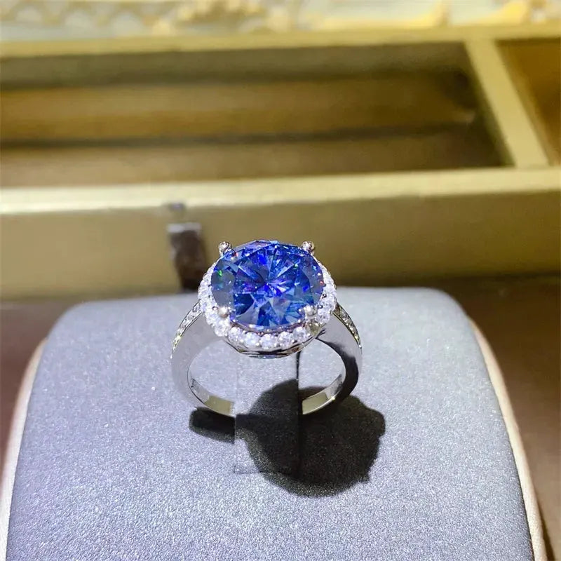 5 Carat Moissanite 925 Sterling Silver Ring by Partner Label
