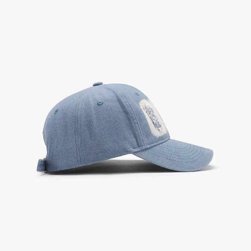 Distressed Cotton Baseball Cap by Partner Label