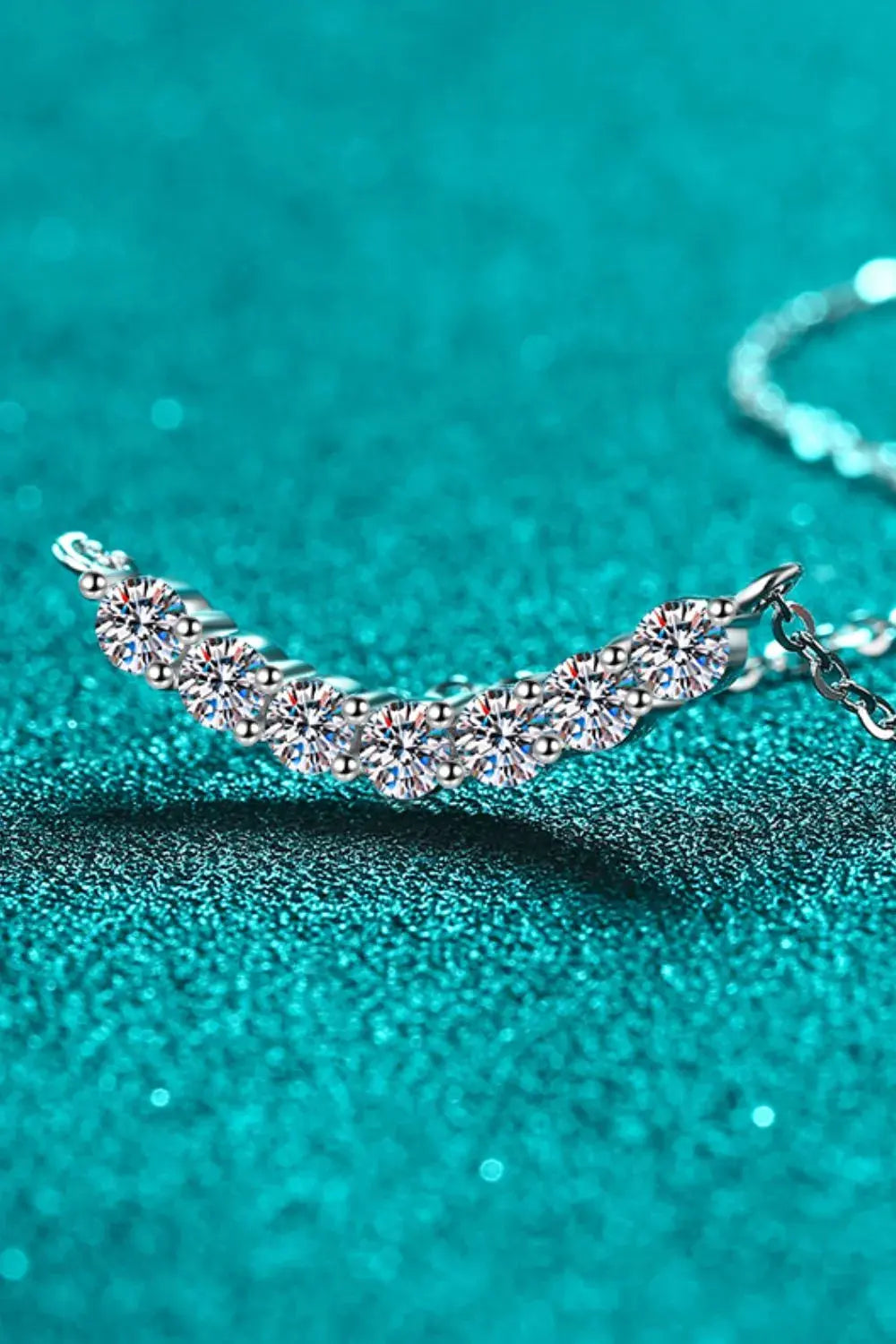 1.4 Carat Moissanite 925 Sterling Silver Necklace by Partner Labels