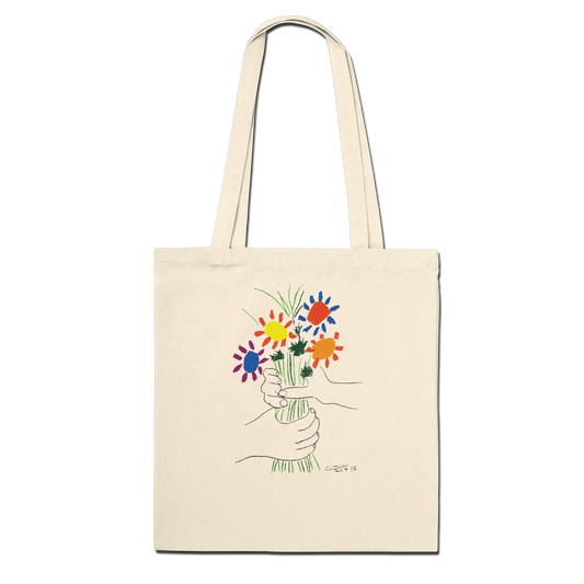 Pablo Picasso Bouquet of Peace 1958 artwork tote bag by Art-O-Rama Shop