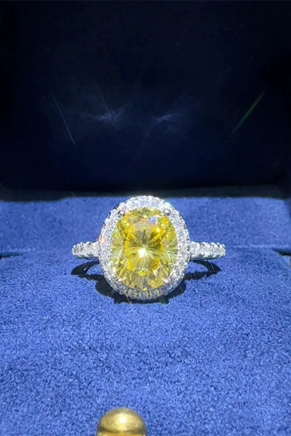 3 Carat Moissanite 925 Sterling Silver Ring by Partner Label