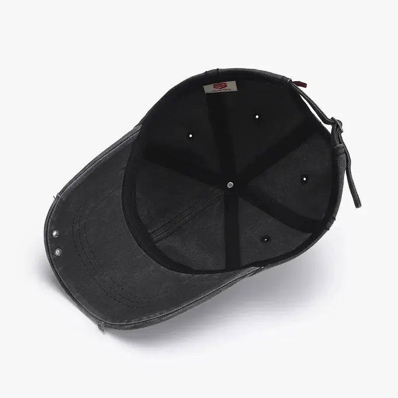 Embroidered Letter Cotton Baseball Cap by Partner Label