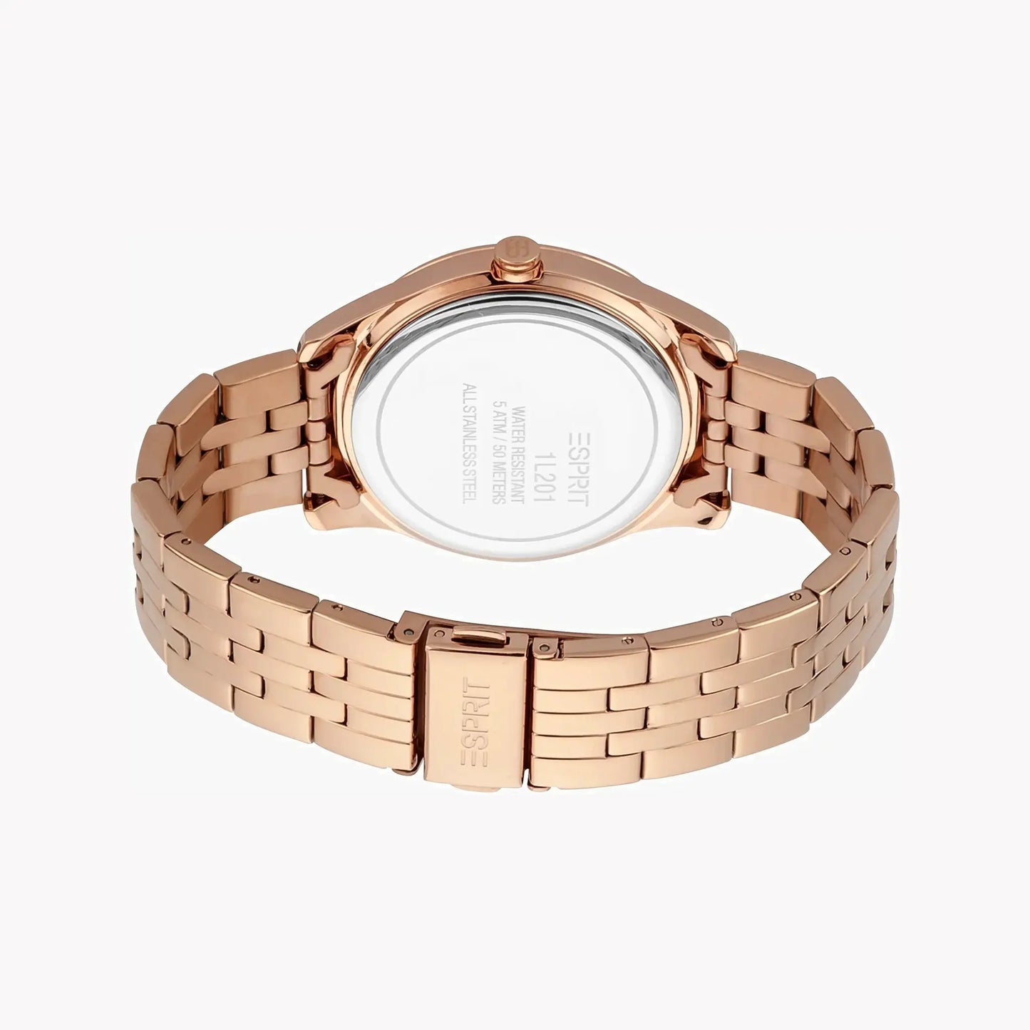 Esprit Women's Rose Gold Stainless Steel Watch, Silver Dial | Es1l162m0045 by ESPRIT