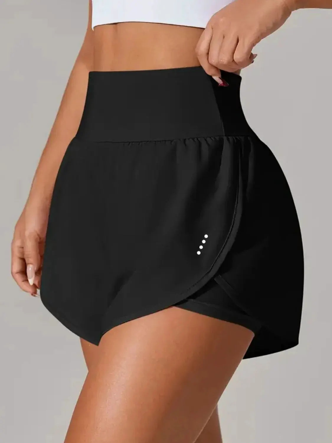 Pocketed High Waist Active Shorts by Partner Label