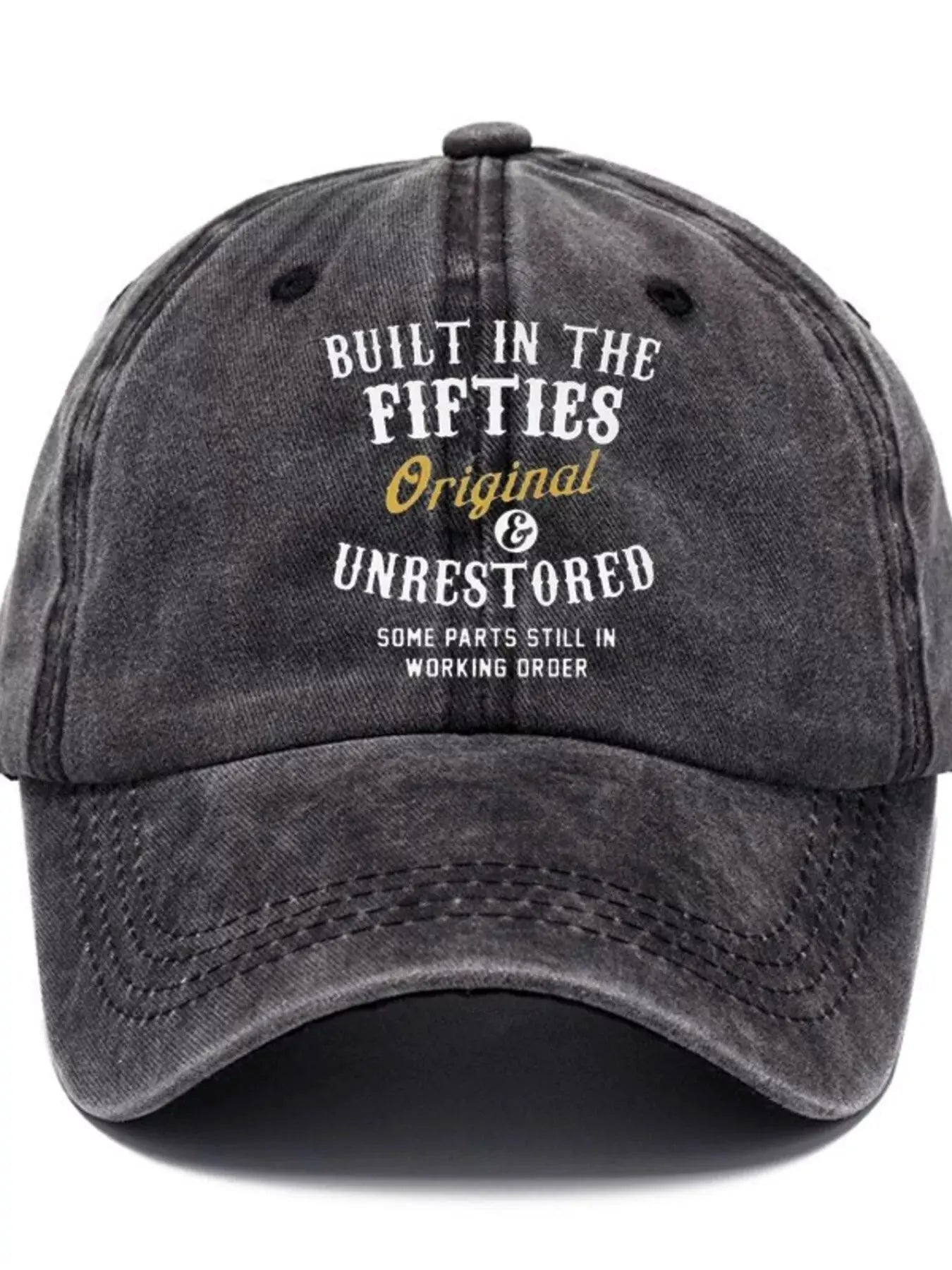 Letter Adjustable Baseball Cap by Partner Label