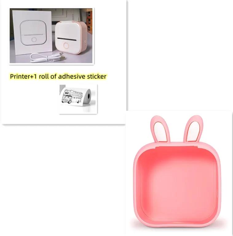 Portable Mini Thermal Label Printer Home Photo Printer Student Wrong Question Printer Bluetooth-compatible Mini Label Printer Price Tag by Maiden-Art