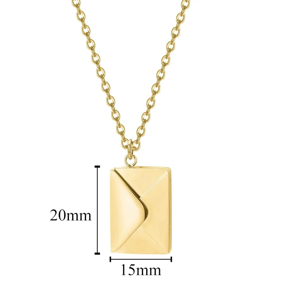 Envelope Necklace With Message - message necklace by Maiden-Art