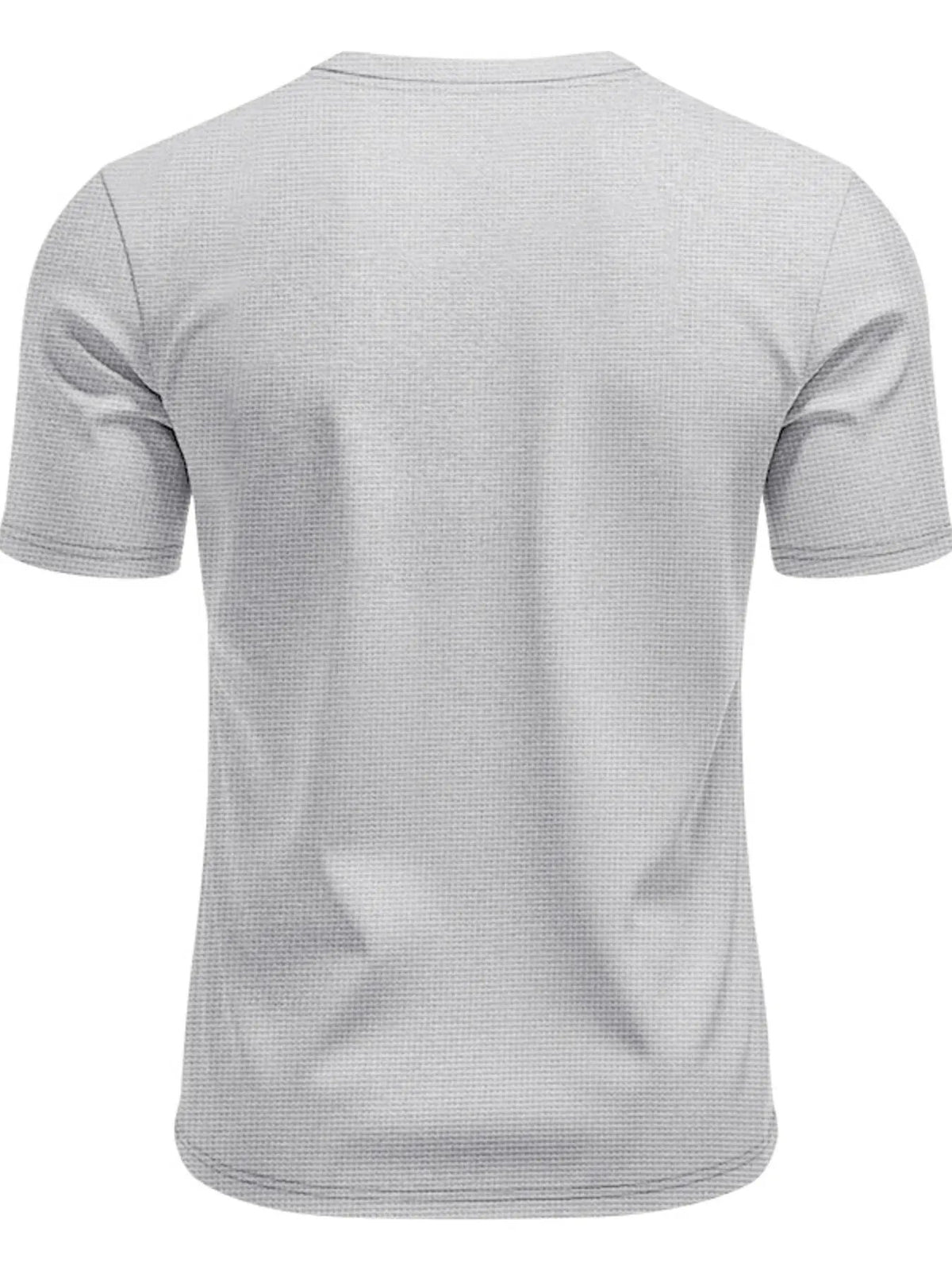Men's Full Size Lace-Up Neck T-Shirt Plus Size by Trendsi