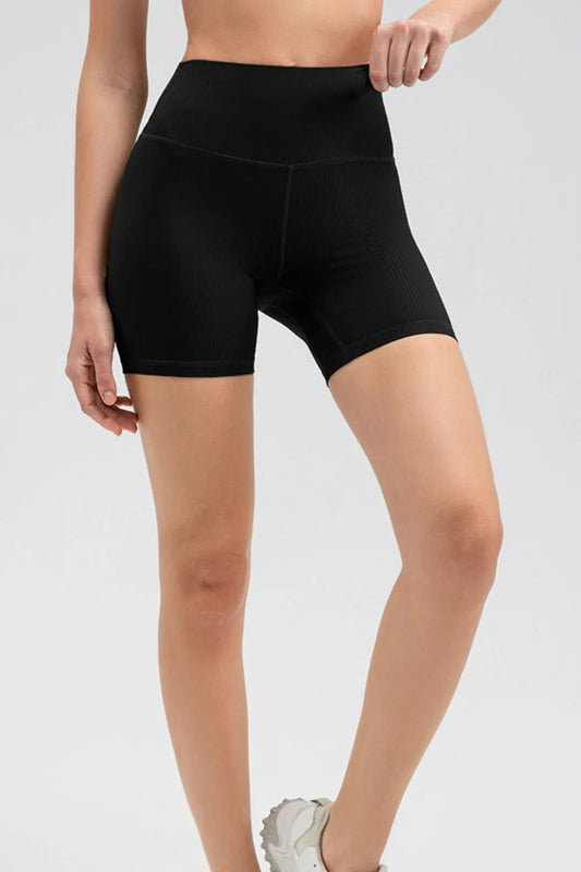 Wide Waistband Slim Fit Sports Shorts by Partner Label
