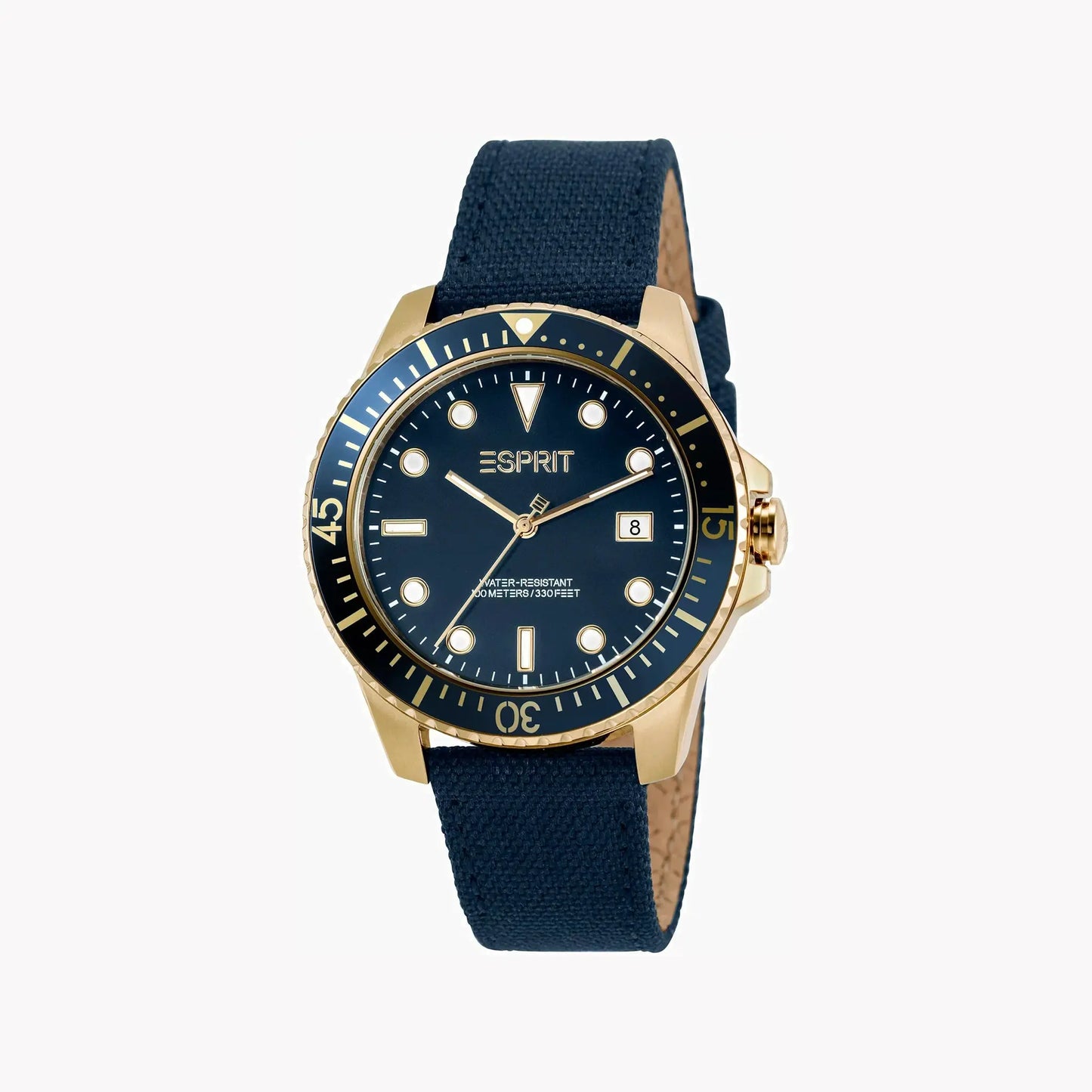 Esprit Men's Stainless Steel Blue Watch, Blue Dial | Es1g005m0045 by ESPRIT