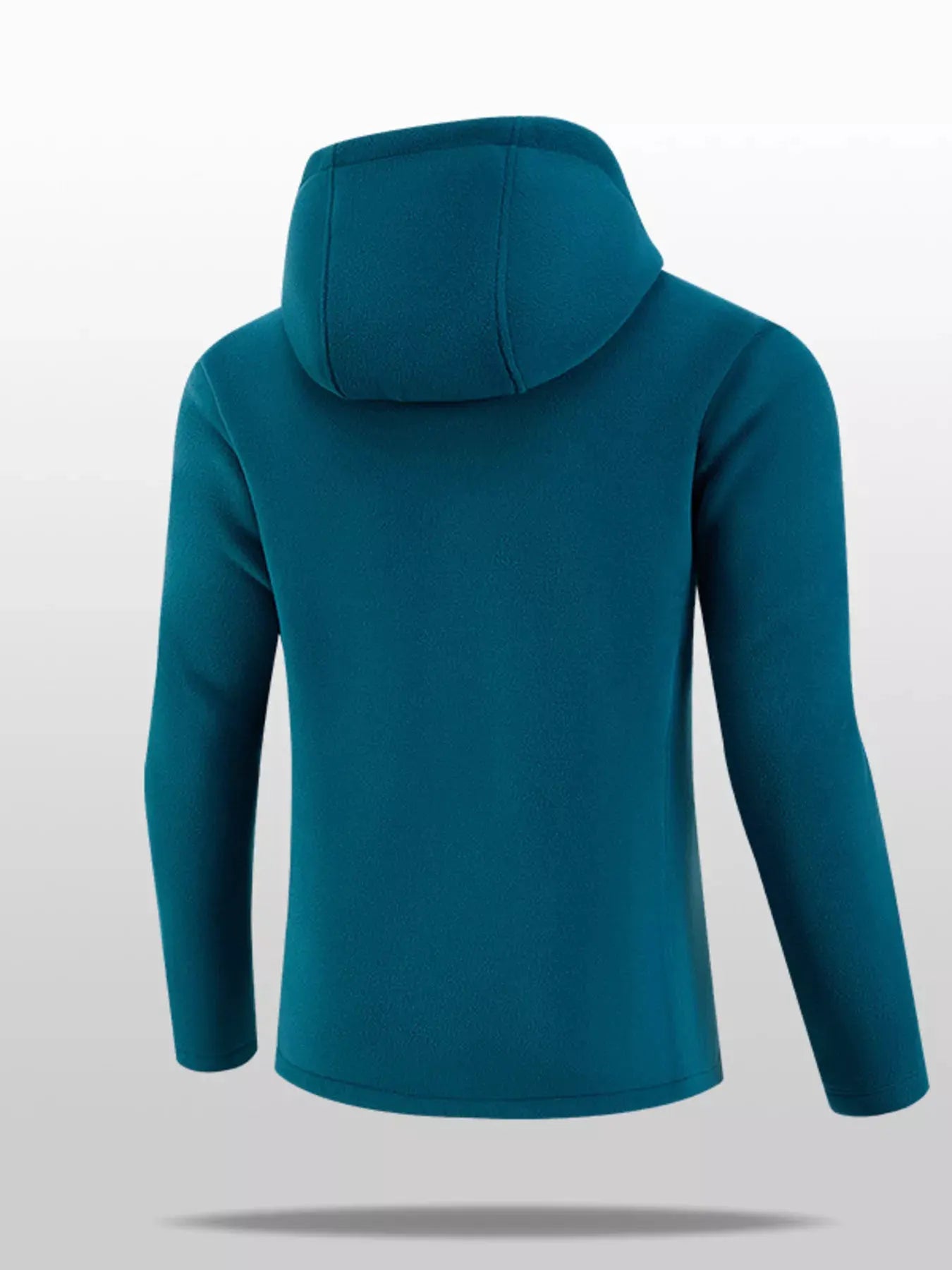 Men's Plus Size Hooded Fleece Full-Zip Jacket by Partner Label