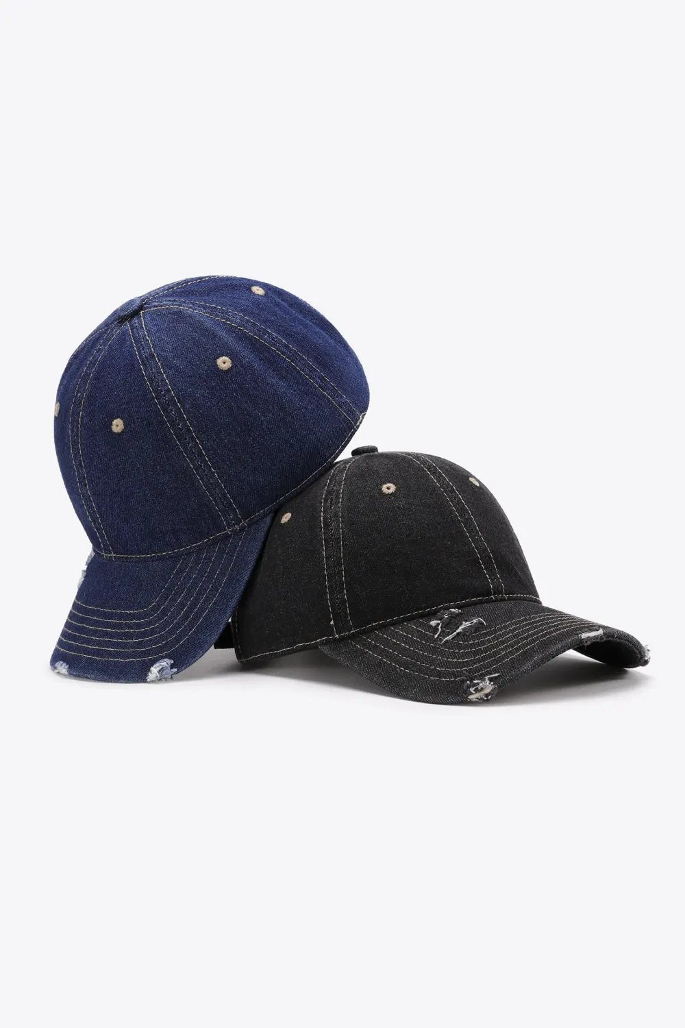 Distressed Adjustable Baseball Cap by Partner Label