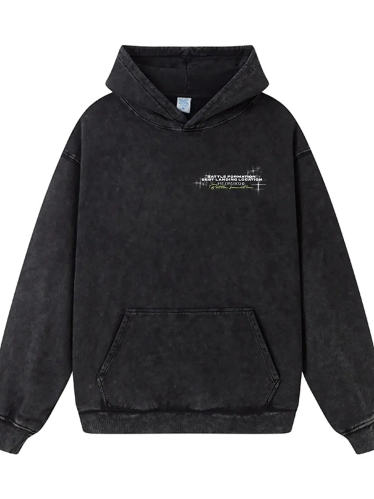 Men's Kangaroo Pocket Long Sleeve Hoodie by Trendsi